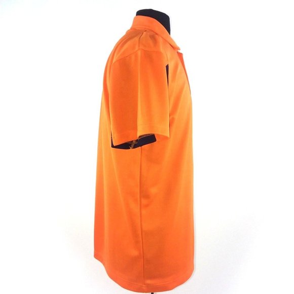 AUBURN Tigers Mesh Polo Shirt SM MED Orange Blue Logo - Picture 6 of 12